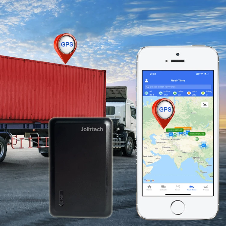 GPS-локатор для управления парком транспортных средств с приложением телефона Jointech небольшой размер портативный беспроводной