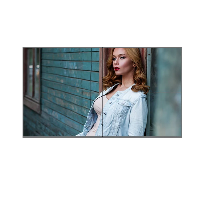 55 inch 3.5mm 4K Input Super Narrow Bezel LCD TV Wall Video Wall Solution screen advertising splicing screen led sphere display