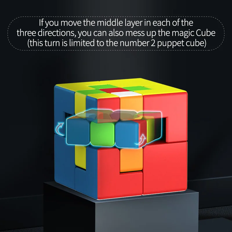 irregular 2x2 magic cube square crazy full function