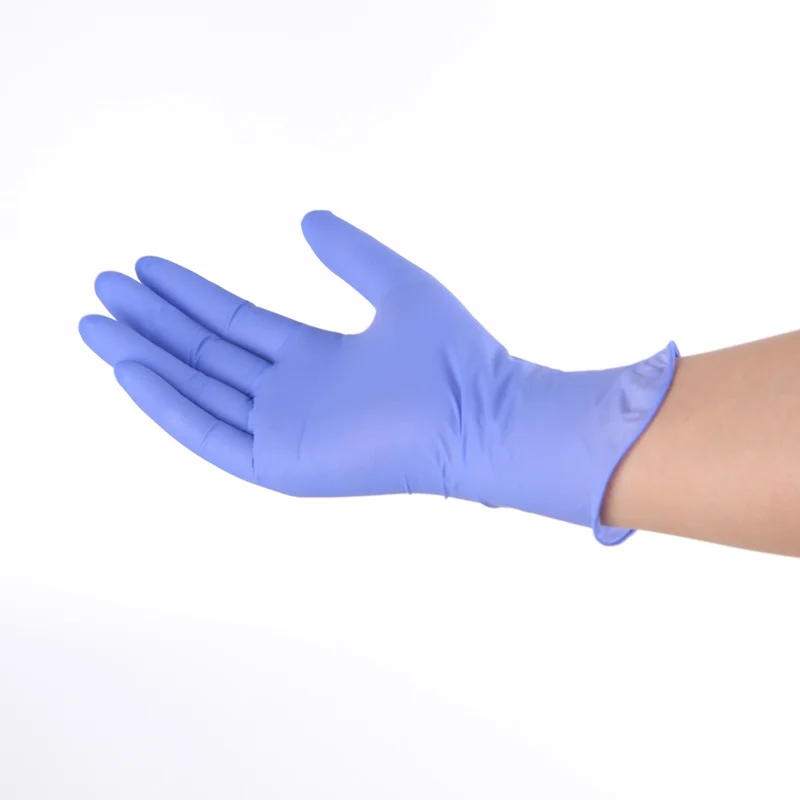 Private logo fabricantes guantes de nitrilo azul soft touch powder free guantes negros de nitrilo