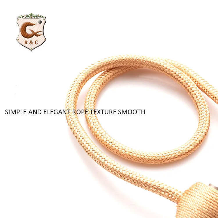 R & C Современные магнитные металлические Завязки для штор, конопляные завязки, застежки для штор, декоративные завязки для штор/