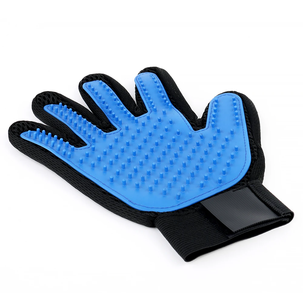 Free Sample Pet Grooming  Gloving pet Cleaning Brush Rubber Five Fingers Pet Gloving