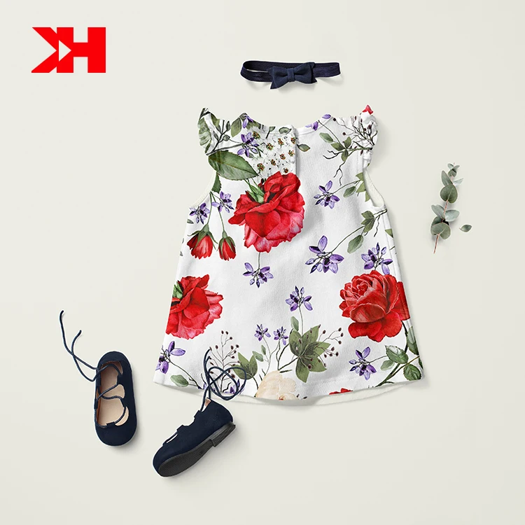 2021 New Arrival 220GSM 155cm 95% cotton 5% spandex floral printed lycra fabric for garment