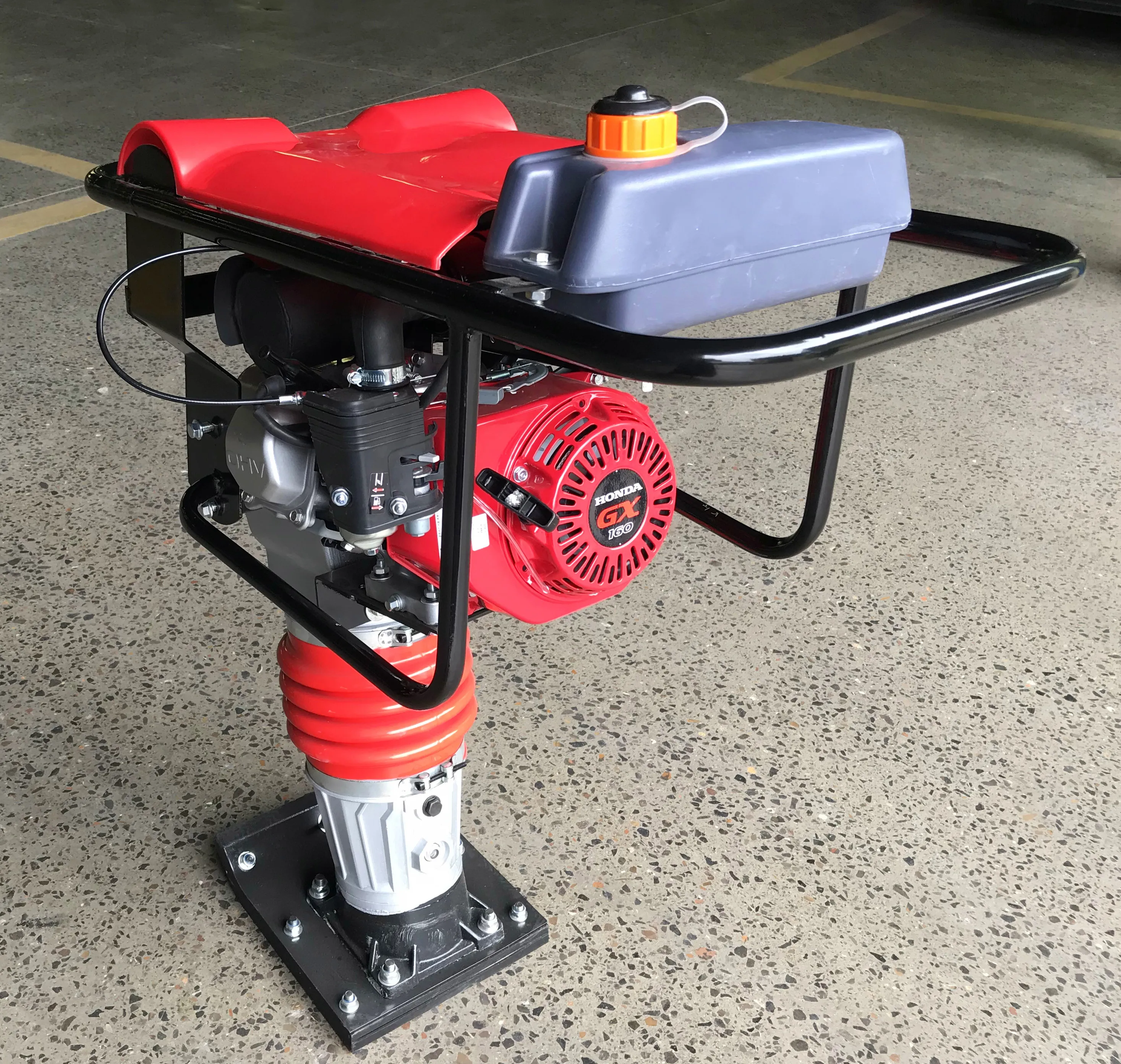 2.2Kw 6.5Hp Gasoline Engine Powerful Soil Vibration Tamping Rammer Jumping Jack With Gx160