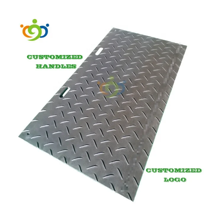 hdpe plastic 4x8 ft ground protection mats and heavy duty equipments mat