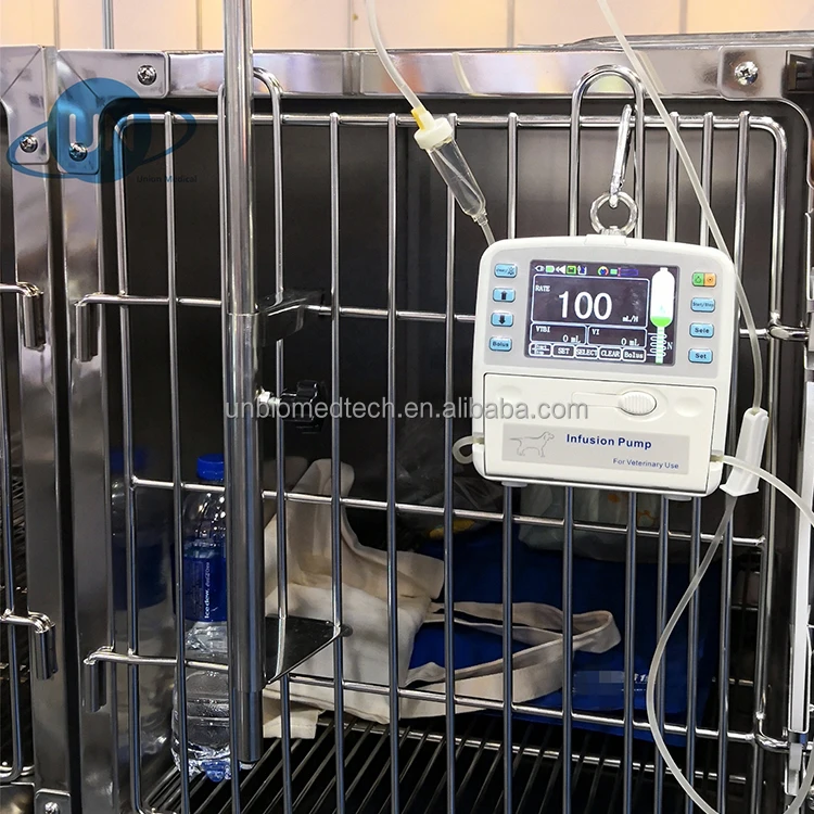 Медицинское оборудование 2 процессора 3 5 дюймов сенсорный экран ветеринарный инфузионный насос с теплой функцией UNB12V