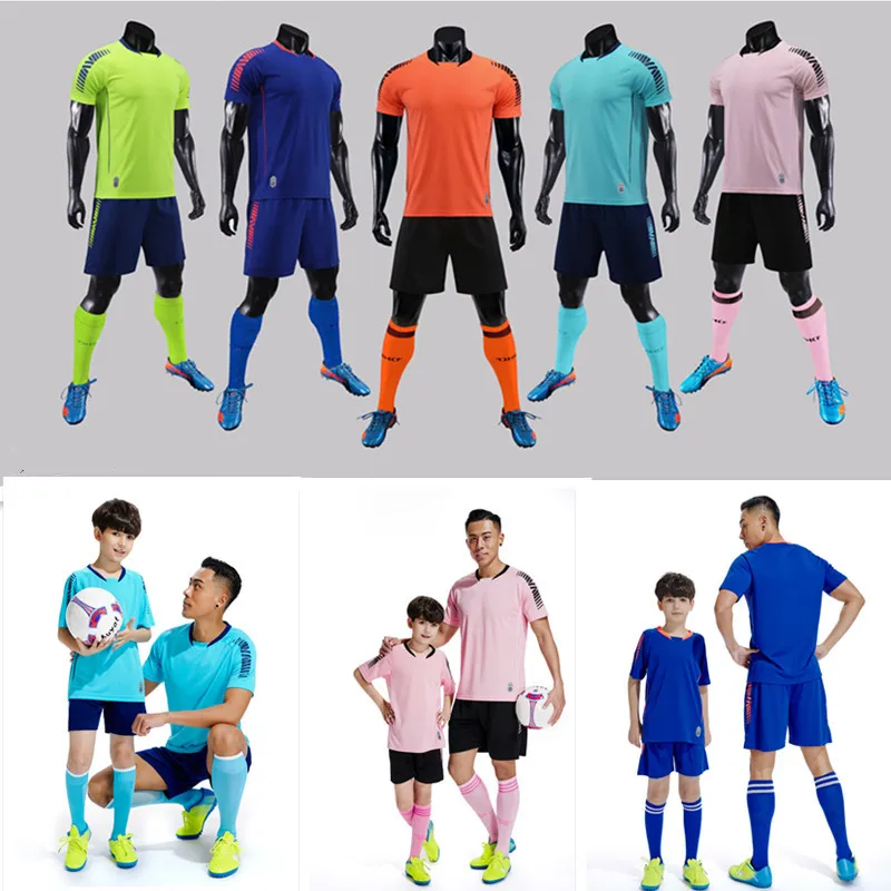 Wholesale Autumn Light Board Training Clothes Competition Team Sports Jacket Men Long Sleeve Custom Football Soccer Jersey Set