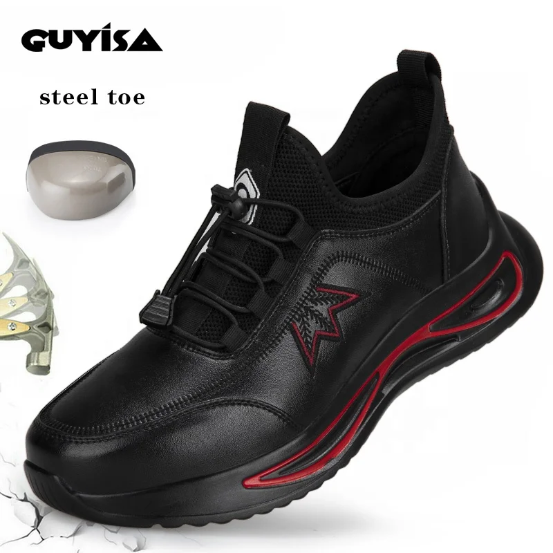 GUYISA work supplier working shoes security rubber boots steel toe cap  protector safety shoes in germany