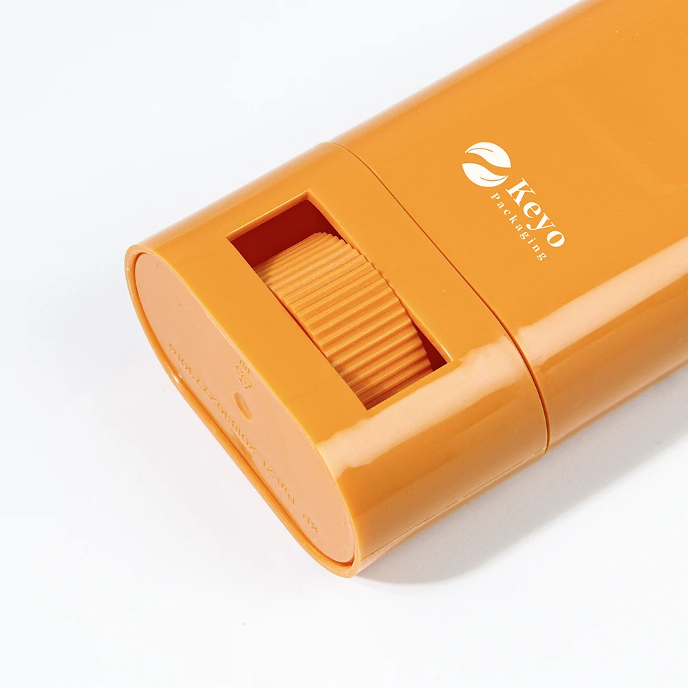 75ml 50ml oval deodorant container twist empty round PP stick deodorant container colorful deodorant container