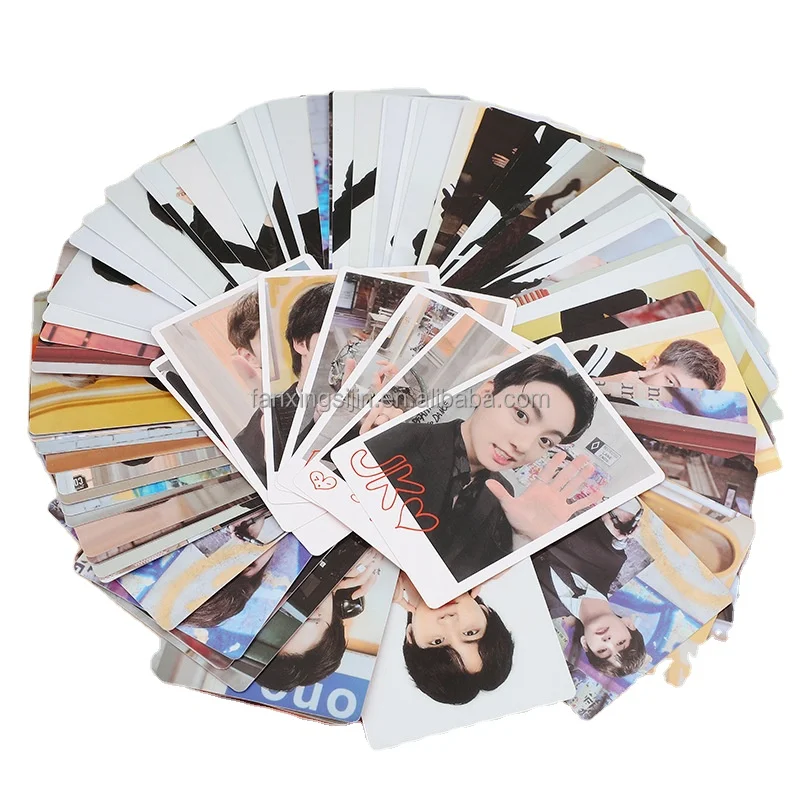 Custom Double Side Printing Slogan Postcards Kpop Photocard Paper Photocard