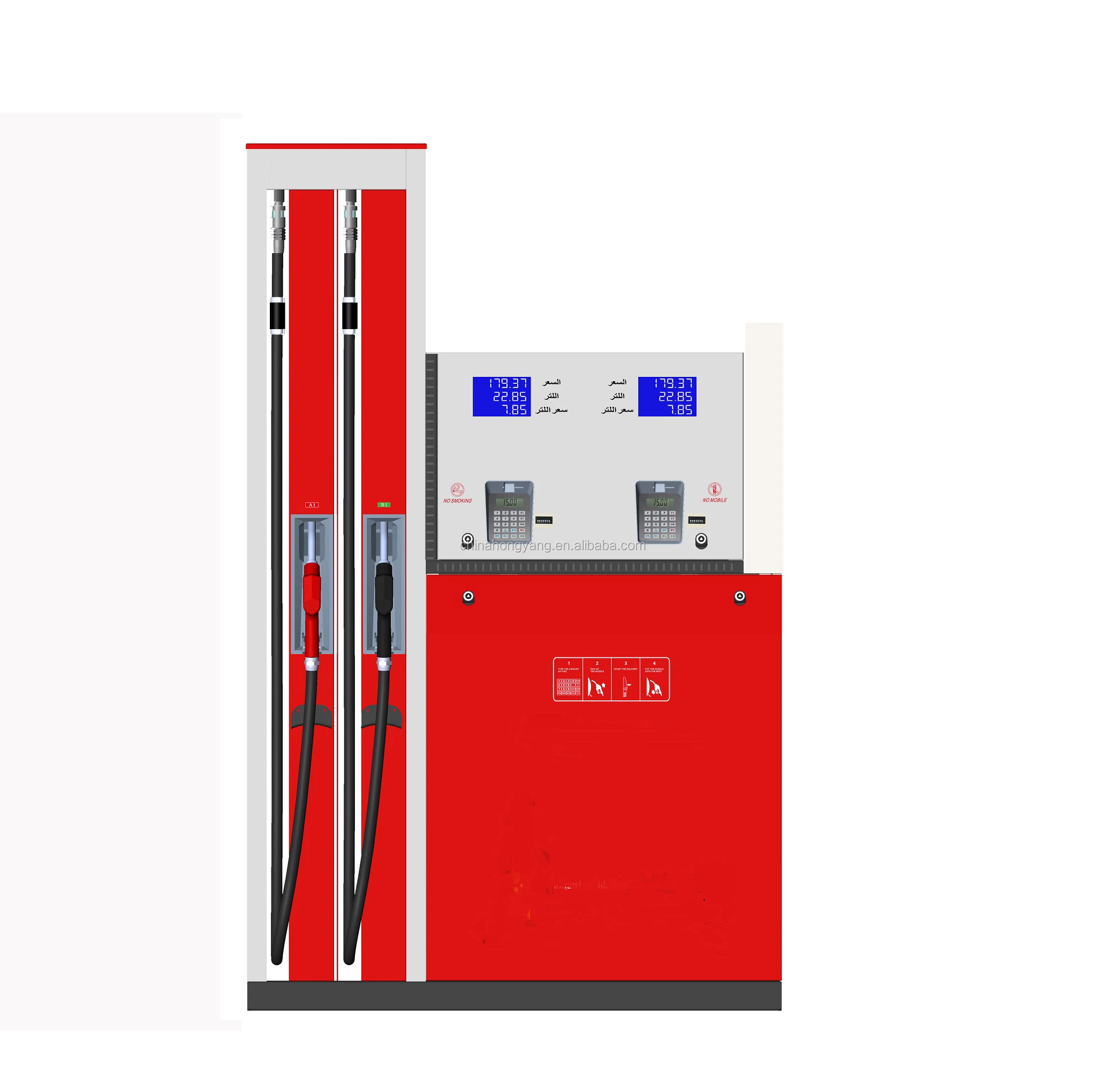 SIX NOZZLE Europe type petrol pump fuel dispenser forgas staiton