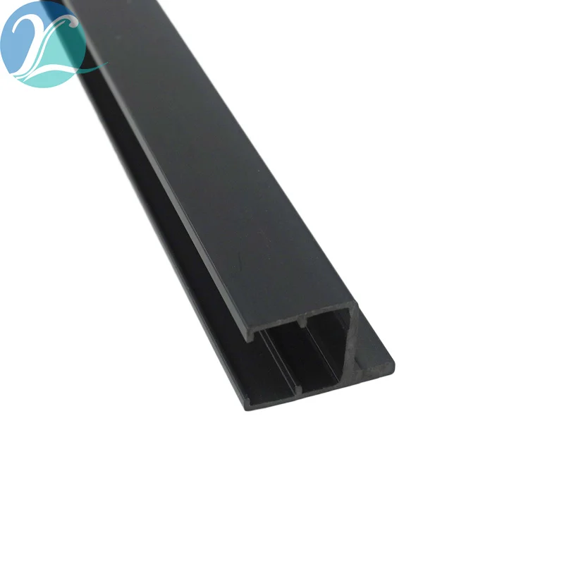 LED light slot plastic card strip extruded PVC profile industrial furniture dining cabinet light strip