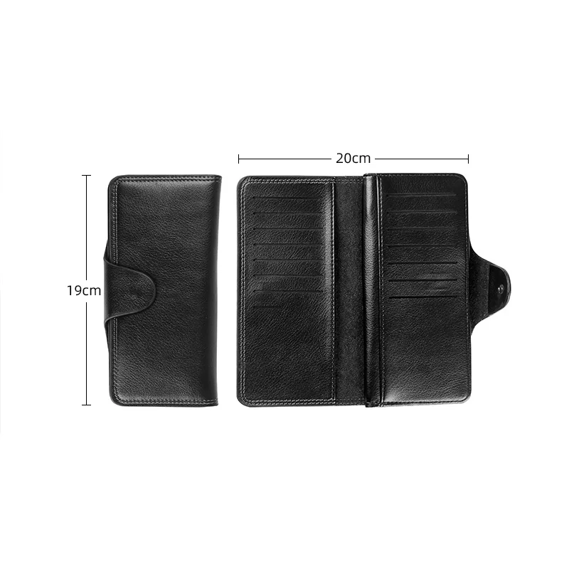 High quality Electronic Fire Wallet (Long) Black Magician Close Up Stage Magic Tricks Illusions Gimmick Props Mentalism Funny