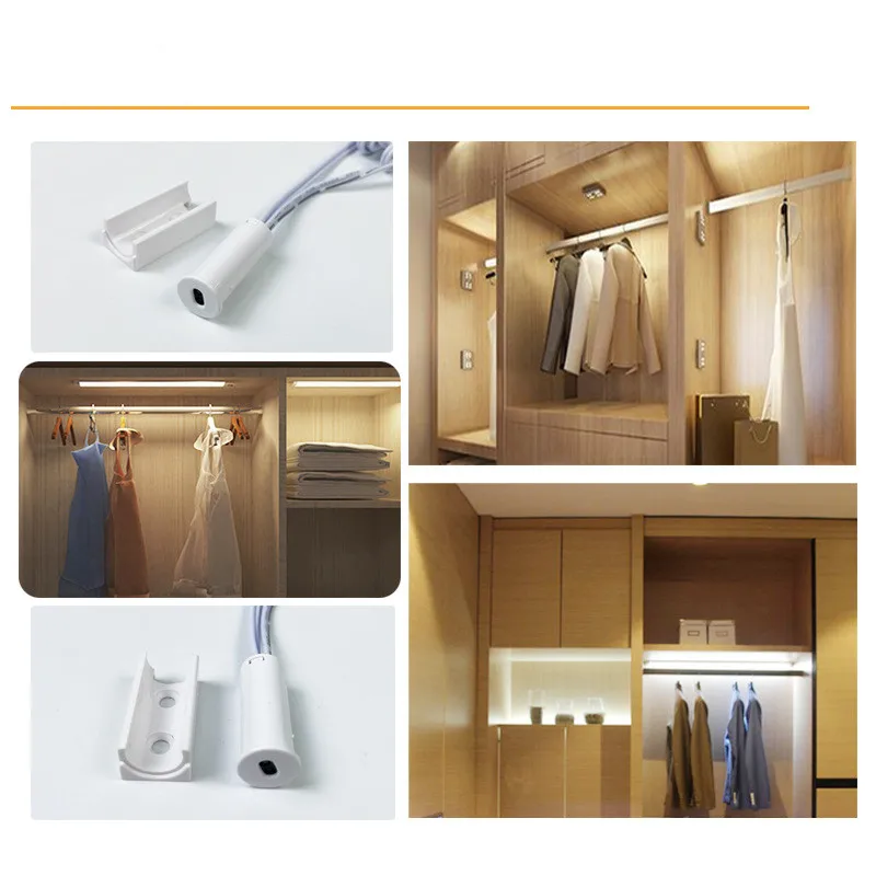 Infrared Motion Switch Infrared Sensor 5V 12V 24V Light Inductive Switch Body Induction Switch for Home Wardrobe Light