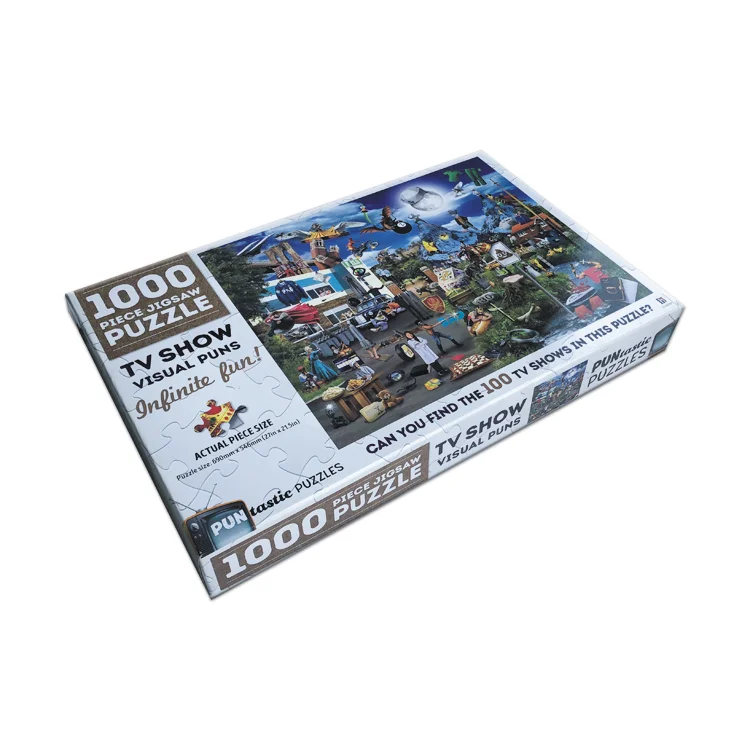 Custom printing eco friendly 1000 pieces jigsaw puzzles for adults