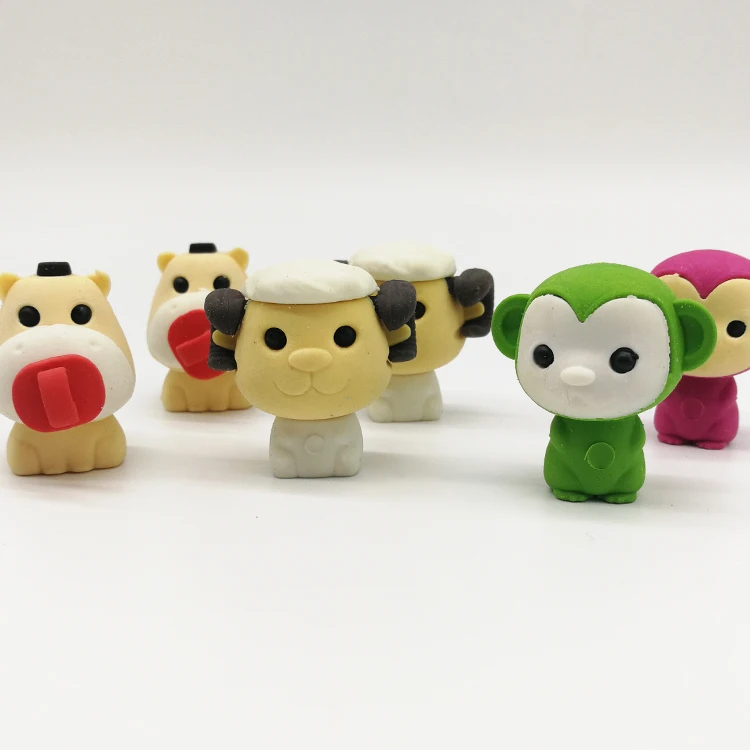 Cute Animal Rainbow School Eraser Best Gift For Kids