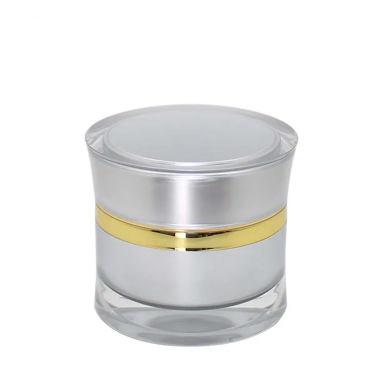 Professional Round Cosmetic Bags Empty Acrylic Face Cream Jars