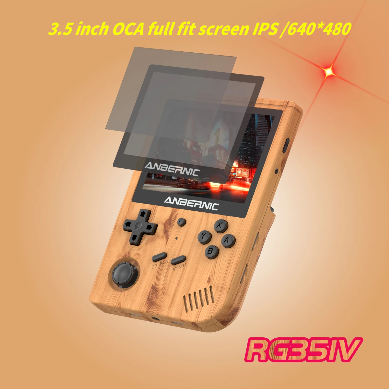 RG351V Portable WiFi Gaming Console 3.5 Inch 2500 Games Opendingux Game Player Free Games Download