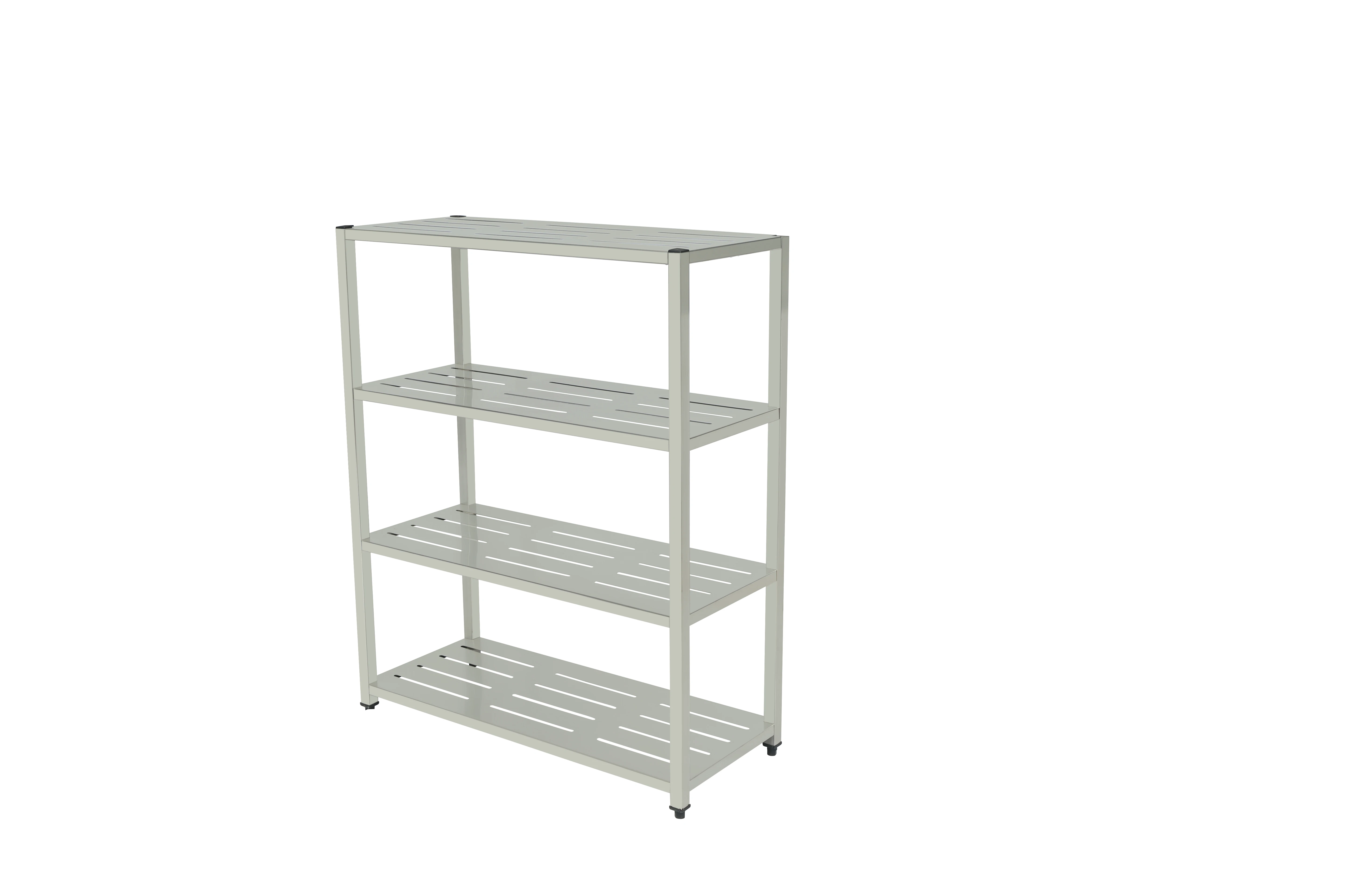stainless steel kitchen buffet four layer adjustable storage display racks