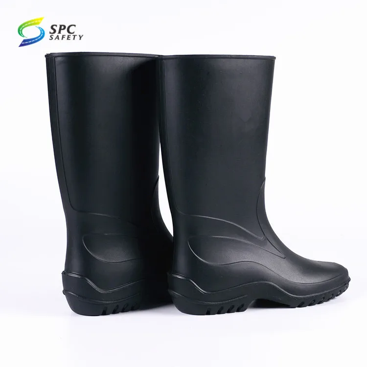 comfortable short waterproof medium tube chemical resistant farmer industrial rain boot gumboots