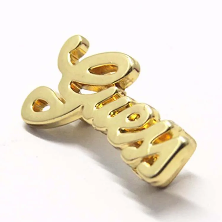 Custom Gold Shoe Labels Lace Tag