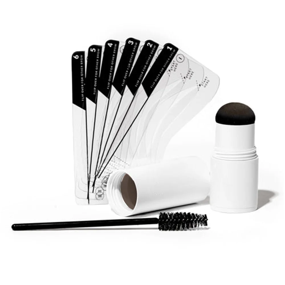 24H Lasting Eyebrow Powder New Arrivals Makeup Sets Waterproof Stencil Eyebrow Stamp One Step Eye Brow Stamp Shaping Stencil Kit