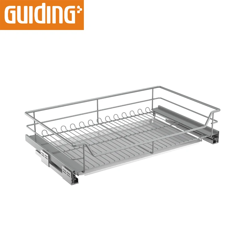 Modular Kitchen Cabinets Pull Out Pan Larder Drawers Basket Dish and Bowl Shelves Rack Pull Out Basket