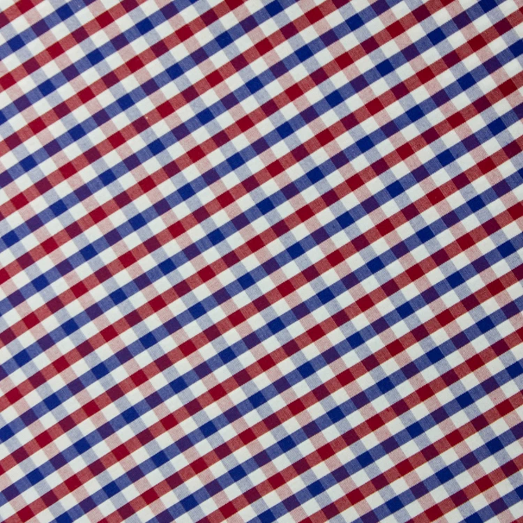 High Quality 100% Cotton Plaid Shirt Fabric Stock Lot from China Factory Soft Yarn Dyed Check Yarn for Dress Use Supplied Keqiao