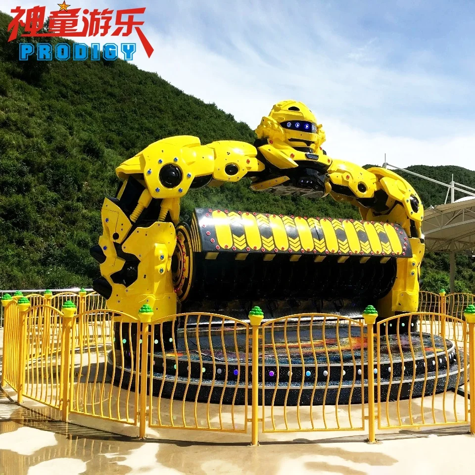 Attractions Amusement Park 360 Degree Rotation Mechanical Combat Rotary Top Spin Robocop Rides