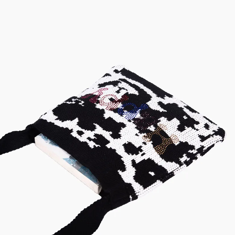 Wholesale Winter INS Cartoon Children  Knitted Wool Purse Customized Cute Little Girls Mini Crochet Crossbody Bag