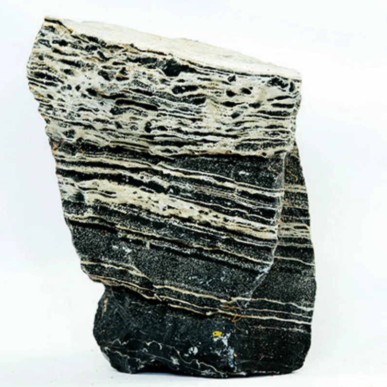 Black And White Mutilayer Stone For Aquarium Fish Tank Landscaping Thousand Layer Pagoda Rock