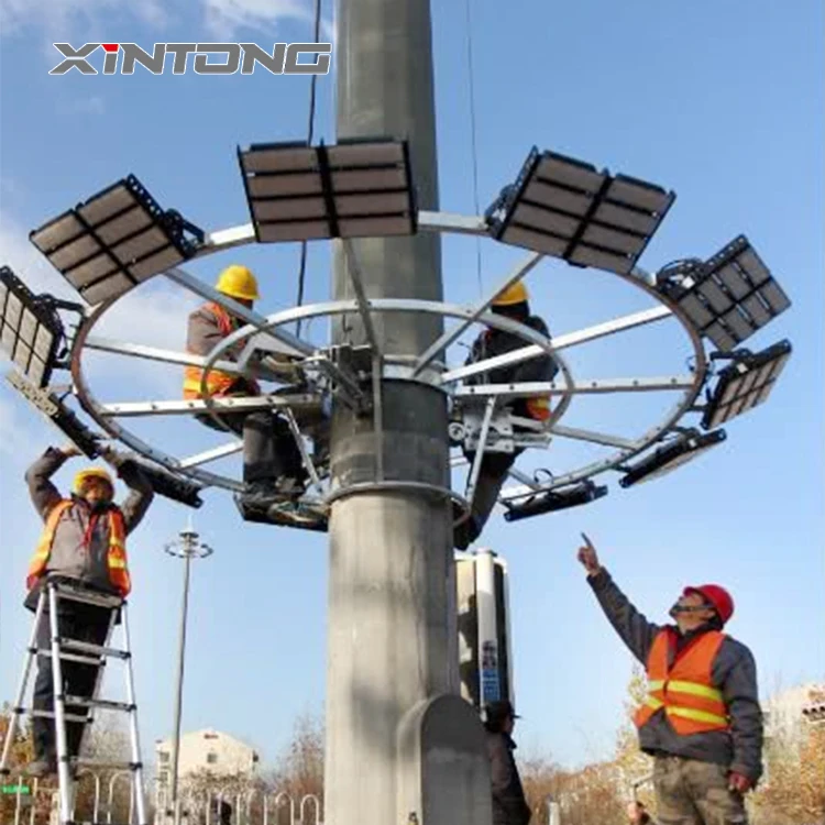 Factory price  high mast stadium street lamp lighting pole
