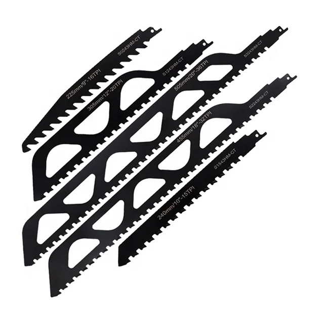 Ereciprocating saw blades for sabre saws