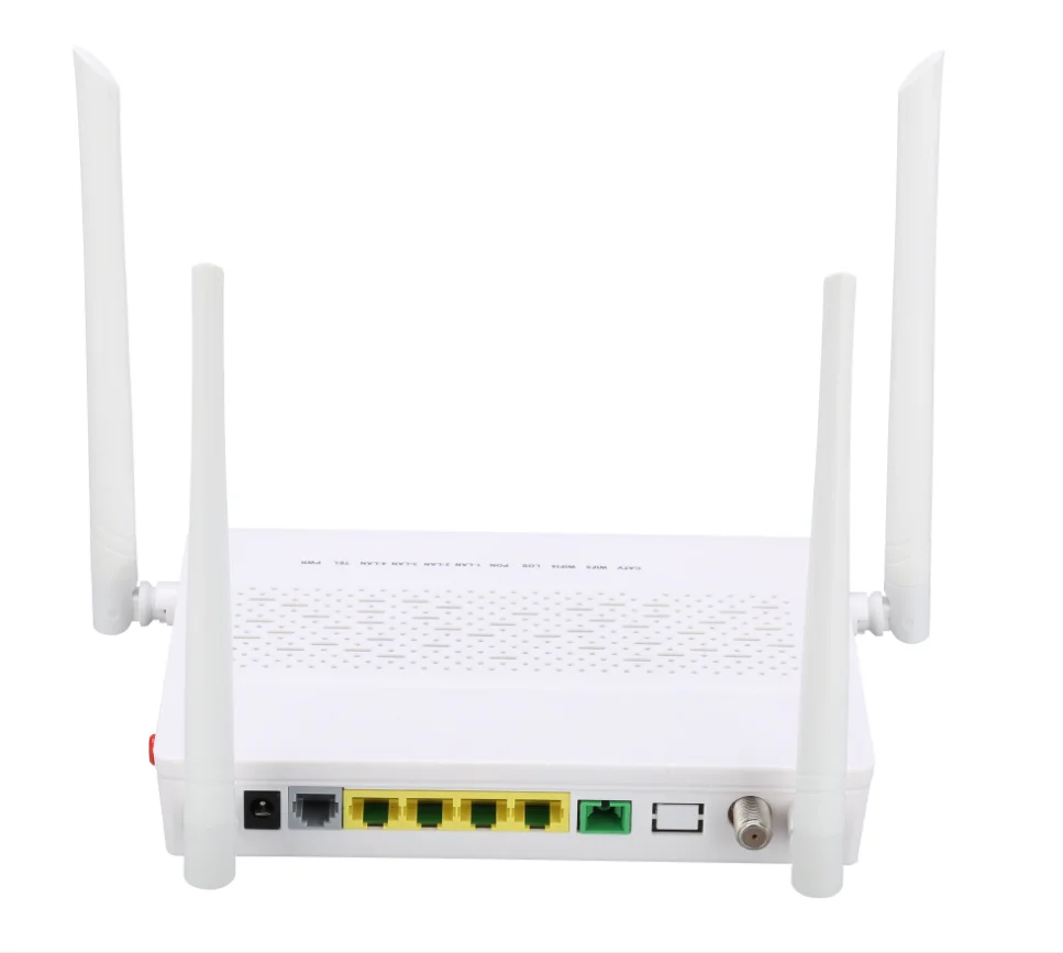 4GE+Dual-band WIFI+POTS+CATV+USB AC dual band optical cat 4ge+2.4g&5g WIFI+POTS voice GPON ONU fiber to home ONT equipment