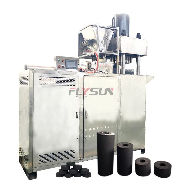 Professional Charcoal Making Machine Hardwood Sawdust Cube Coal Shisha Hookah Charcoal Briquette Press Machine