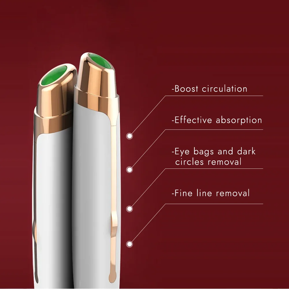 Synogal  heat compression high frequency vibration eye bag wrinkle removal jade eye massage device