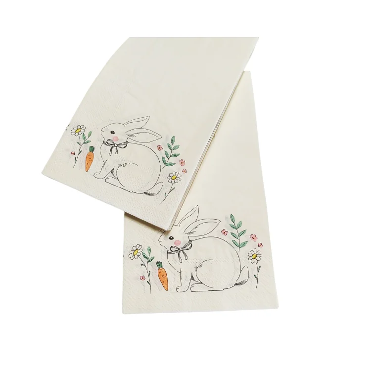 Manufactory High Quality 33x40cm Soft Decoupage Party Luxury Printed  Gold Foiled Personalized Dinner Paper Napkins