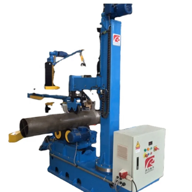 Down Pressing Clamp Rubber Wheel 5T Elbow Pipe Tee Automatic Pinch Welding Rotator