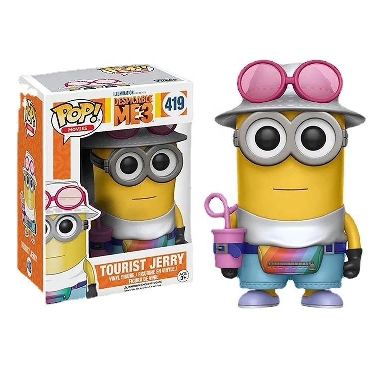 Hot sales Movie Character Toy Funko pop Despicable Me Anime model toy  action doll  with Funko pop protector Action Figure