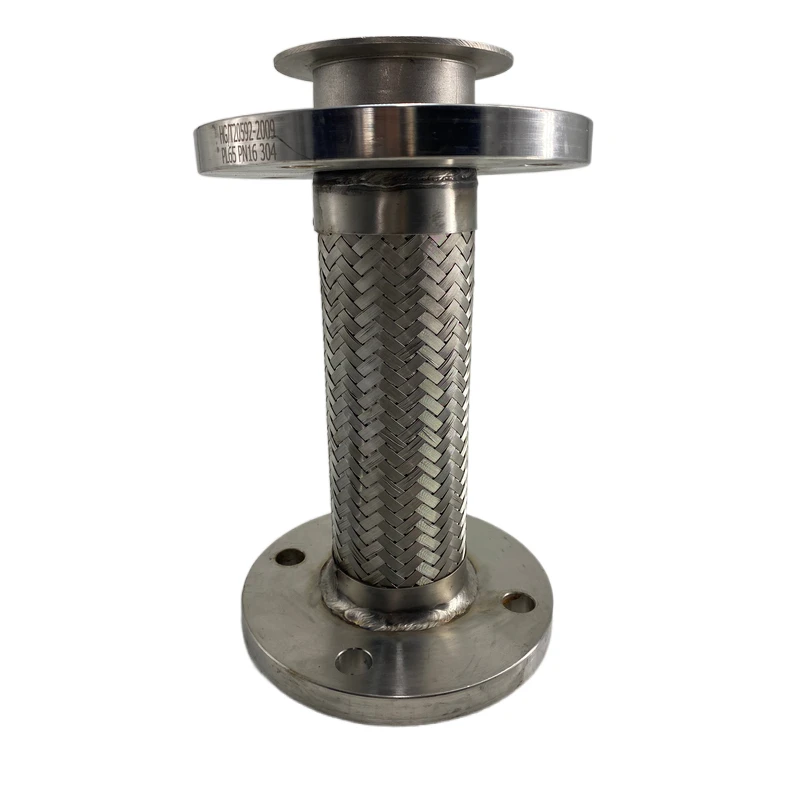 Высокое Качество Один Конец фланец вращающаяся нержавеющая сталь 316l гибкий металл с ПТФЭ плетеный шланг