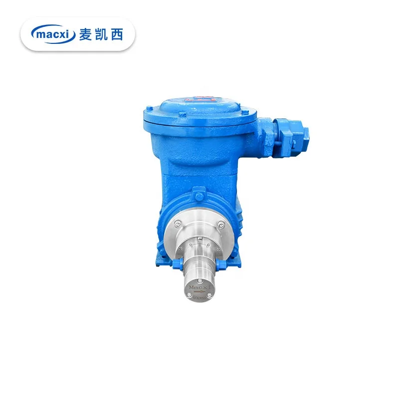 Magnetically coupled gear pumps with electro-magnetic drive gear explosion proof AC asynchronous motor pump