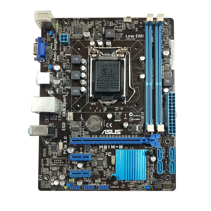H61M-E  LGA1155 Computer Electronic Motherboard 2 DDR3 DIMM Computer Motherboard