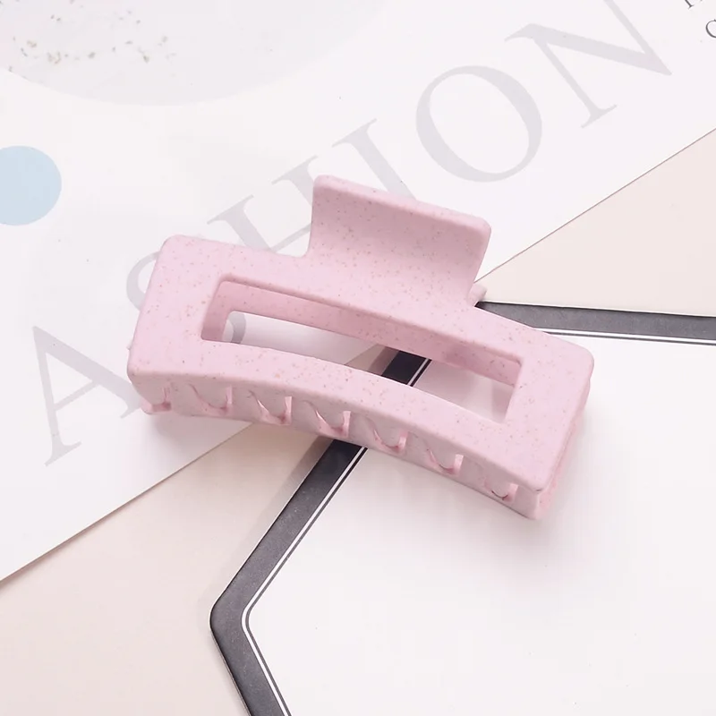 wholesale large plastic women girl Multicolor candy color hair claws for women Shark clip