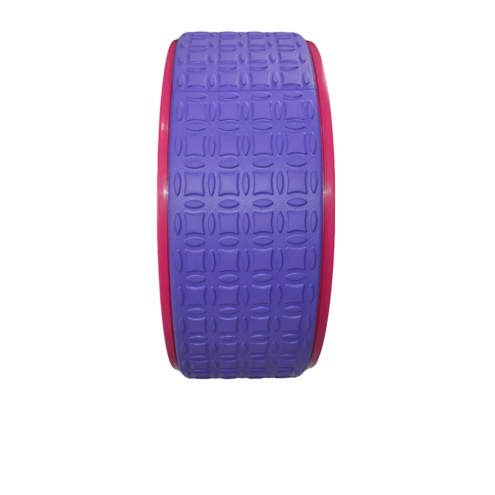 Exercise pilates back massage tpe yoga wheel with embossed logo