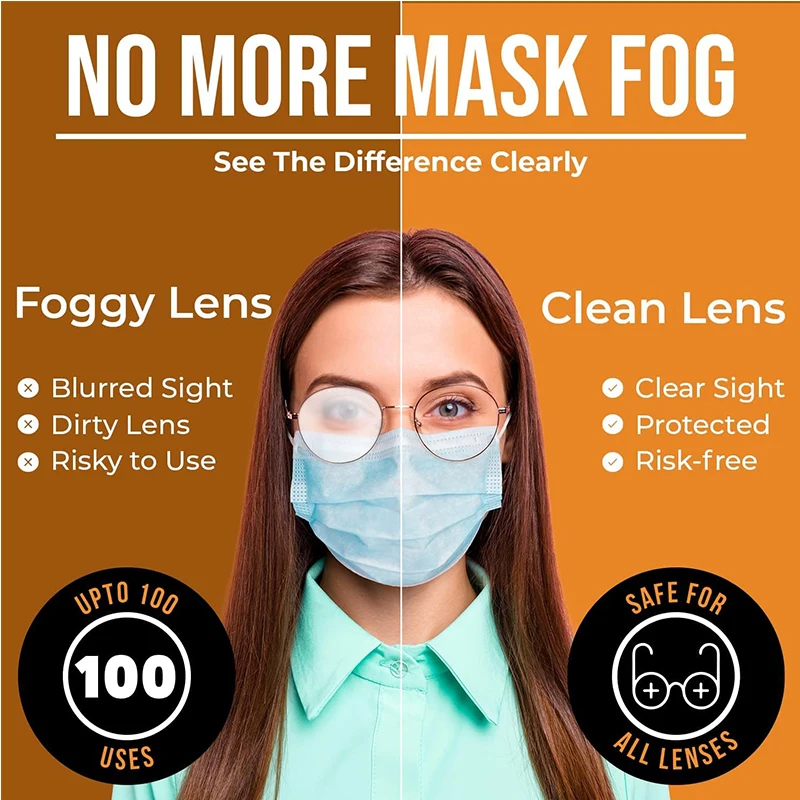 Private Label Pre-Moistened Spectacle Anti Fog Eyeglass Lens Wipes For Glasses