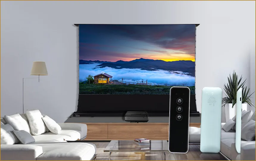 SCREEN PRO 92 inch Floor rising ALR screen for XGIMI UST ALR Laser Projector motorized Ultra short throw movie screen