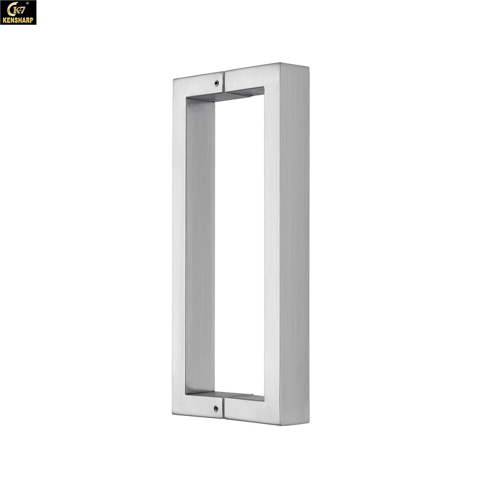 Kensharp Stainless Steel Glass Door Pull Handle Single Side Pull Handle  Wooden And Glass Sliding Door Entrance Door Handle