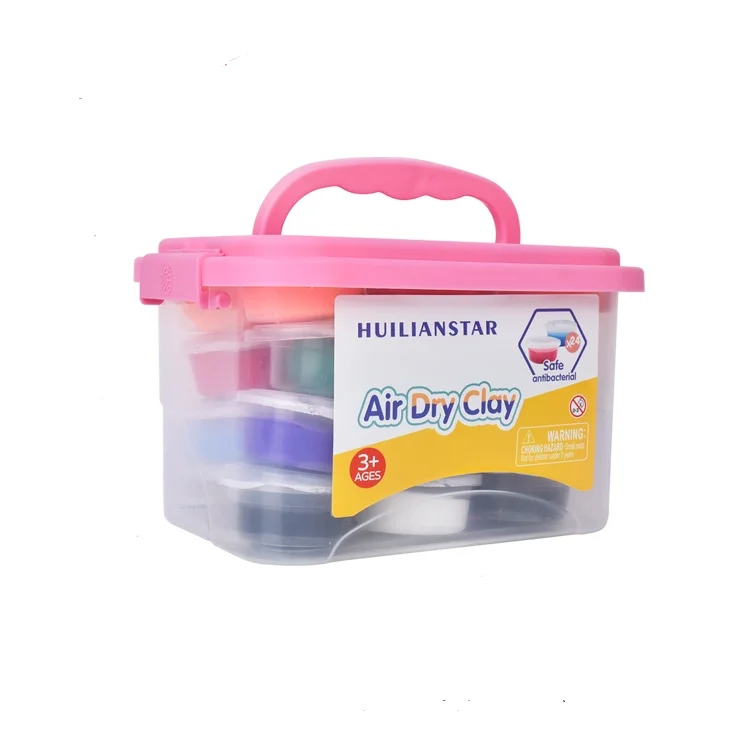 Air Dry Clay Set Colored Super Light Paper Polymer for kids modeling kit Tools Cutters Soft Toys