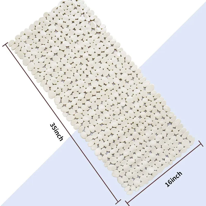 Pebble Design Provide Massage Experience Anti Slip Shower Mat