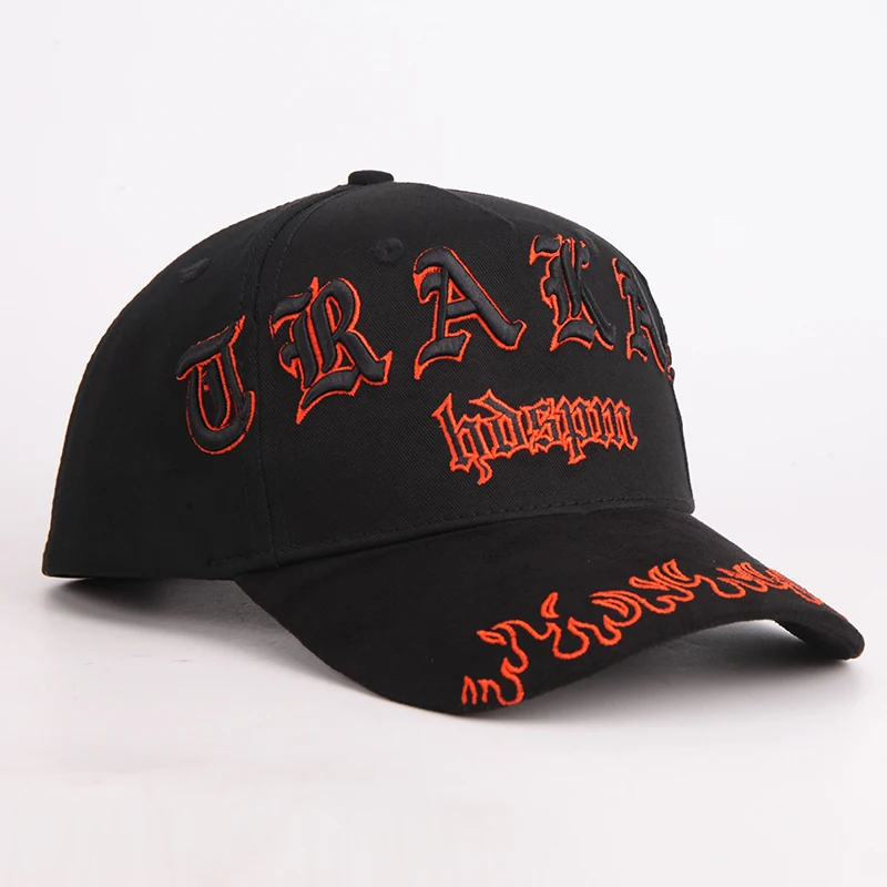 3d Embroidered Letters 5 Panel Mens Baseball Cap Customized Embroidery Cotton Two Tone Baseball Caps